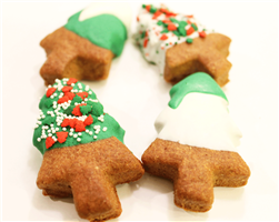 Christmas Tree Dog Cookies Treats