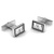 Initial Cuff Links with Diamonds