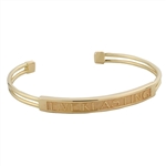 Name Cuff Bracelet, One Tone with Rectangle Face