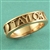 Gianni Name Ring, One Tone with Satin Band
