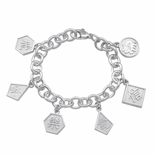925 Sterling Silver Charm Bracelet 3.5mm Rolo Chain Ready to Wear All Sizes  1 Piece SKU: 601003 - Etsy