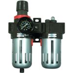 FILTER REGULATUR AND LUBRICATOR WITH GAUGE