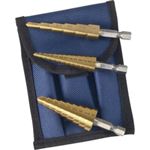 Astro Pneumatic STEP DRILL BIT SET TITANIUM COATED 3 PC 1/8"-3/4"