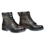 Black 6" Lace up Side Zipper Composite Toe Boot