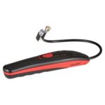 Refrigerant leak detector with UV light