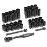 Grey Pneumatic-3/8" Dr. 59pc Fract. & Metric Duo-Socket Set - 6 P