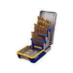 29PC DRILL BIT INDUSTRIAL SET CASE, TIN COATED