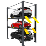 BendPak HD-973PX 9,000 and 7,000 Lb. Capacity / Tri-Level Parking Lift / Extended / High Lift