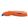 Retractable Box Utility Knife; Includes 3 Blades; Blade Storage; Hi-Visibility Orange