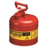 Justrite MFG 2Gal/7.5L Safety Can Red