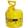 Justrite MFG 2Gal/7.5L Safety Can Yellow