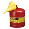 Justrite MFG 5Gal/19L Safety Can Red w/Fnl