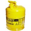 Justrite MFG 5Gal/19L Safety Can Yellow
