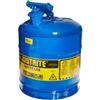 Justrite MFG 5Gal/19L Safety Can Blue