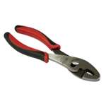 8IN PLIERS SLIP JOINT, RED HANDLES