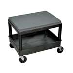 Luxor LUXMS21-B - Luxor Mobile Mechanic's Seat- 2 Shelf