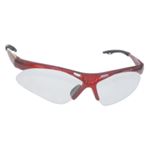 Diamondback Safe Glasses w/ Red Frame and Clear Lens