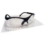 Sidewinder 1.5x Readers Safe Glasses w/ Black Frame and Clear Lens in Polybag