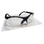 Sidewinder 2.5x Readers Safe Glasses w/ Black Frame and Clear Lens in Polybag