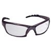 GTR High-Impact Charcoal Frame Poly Clear Lens Safe Glasses, Eye Protection, in Polybag