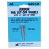 Arbor for Cut-Off Wheels 1/4" & 3/8" Center Holes