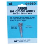 Arbor for Cut-Off Wheels 1/4" & 3/8" Center Holes