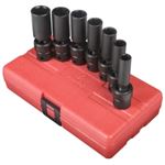 SOCKET SET IMPACT 3/8IN. DRIVE 7PC DEEP SAE UNIV