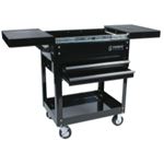 Compact Slide Top Utility Cart, Black