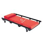 Red Vinyl Padded 4-Wheel 36 in. x 17