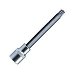 Vim Products VIMXZN412 - XZN12 12 PT. TRIPLE SQ, 4"L BIT AND HOLDER, BLACK BIT WITH 3/8" SQ. DR SATIN CHROME KNURLED HOLDER