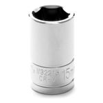 WILMAR 1/2" Dr 6pt Std. Socket 15mm