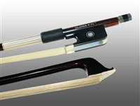 VIOLA BOW ADVANCED COMPOSITE, FULLY-LINED EBONY FROG, NICKEL WIRE GRIP