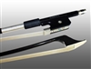 BASS BOW FRENCH CARBON GRAPHITE, FULLY-LINED EBONY FROG, NICKEL WIRE GRIP