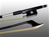 BASS BOW FRENCH CARBON COMPOSITE, HALF-LINED EBONY FROG,  NICKEL WIRE GRIP