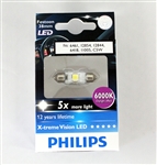 Philips 6000K 38mm C5W 6461 12854 12844 6418 LED Festoon Light Bulb