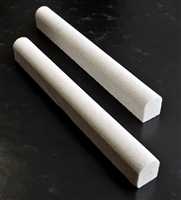 1/2x6 Light Cream Limestone Pencil Liner Wall Trim Tile