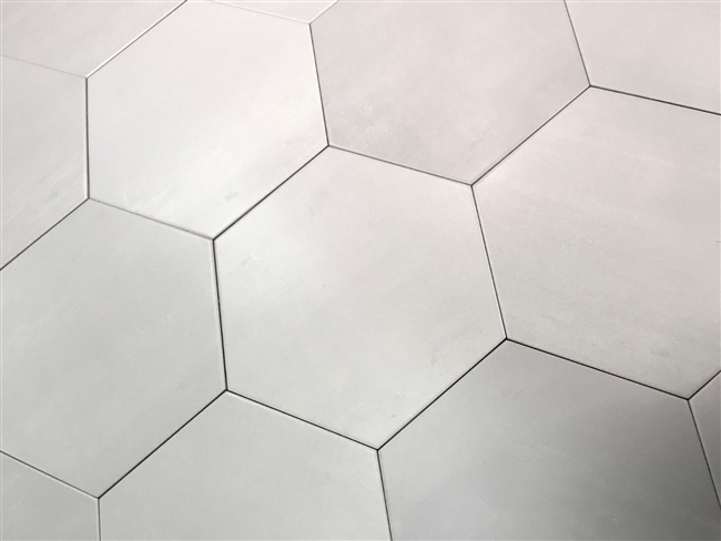 10.2 x11.4 Mama Mia Hexagon Argento Soft Gray Porcelain Floor Tile