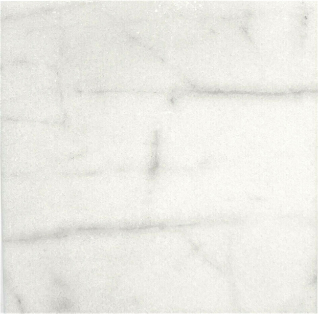 Carrara White 12x12 Polished Straight Edge Marble Tile