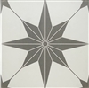 12x12 TrueNorth Geometric Pattern Modern Encaustic Style Ceramic Wall Floor Tile