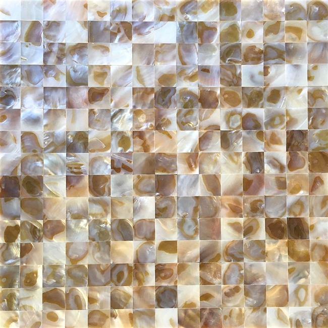 Mother of Pearl Genuine Seashell Mosaic Tile 1x1