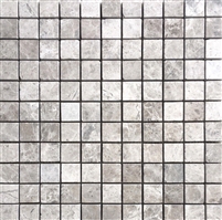 Gray 1x1 Honed Marble Mosaic Tile