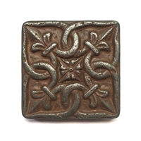 Iron Age Gordion 2x2 Metallic Resin Decorative Insert Accent Piece Art Craft Tile