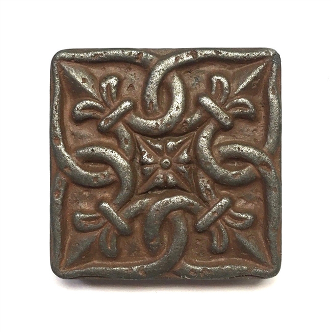 Iron Age Gordion 2x2 Metallic Resin Decorative Insert Accent Piece Art Craft Tile