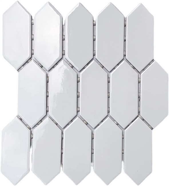 Ceramic White Picket Backsplash and Bathroom Wall Tile