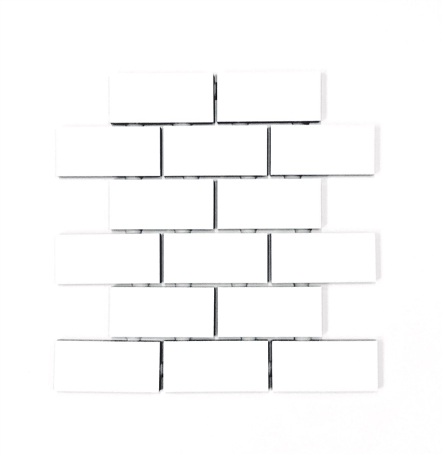 2x4 White Subway Glossy Ceramic Tile