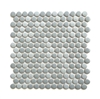 Penny Round 3/4" Azuerish White Porcelain Mosaic Wall Floor Tile