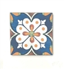 4.5x4.5 Mallorca Collection Blue Pattern 2 Porcelain Wall Tile Pool