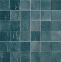 4x4 Zellige Ceramic Tile Eurasian Teal Wall Tile