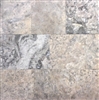 Silver 4x4 Honed Filled Travertine Mosaic Floor and Wall Tile