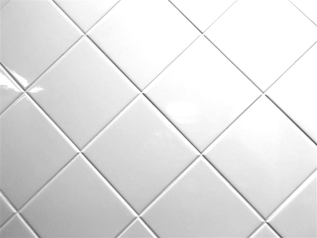 White 4x4 Shiny Glossy Finish Ceramic Tile